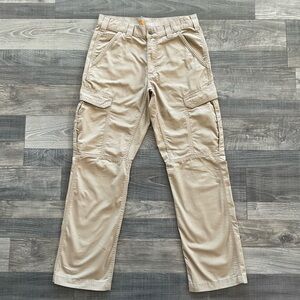 30x30 Carhartt Force Relaxed Ripstop Cargo Work Pants Mens Dark Khaki 104200-DKH